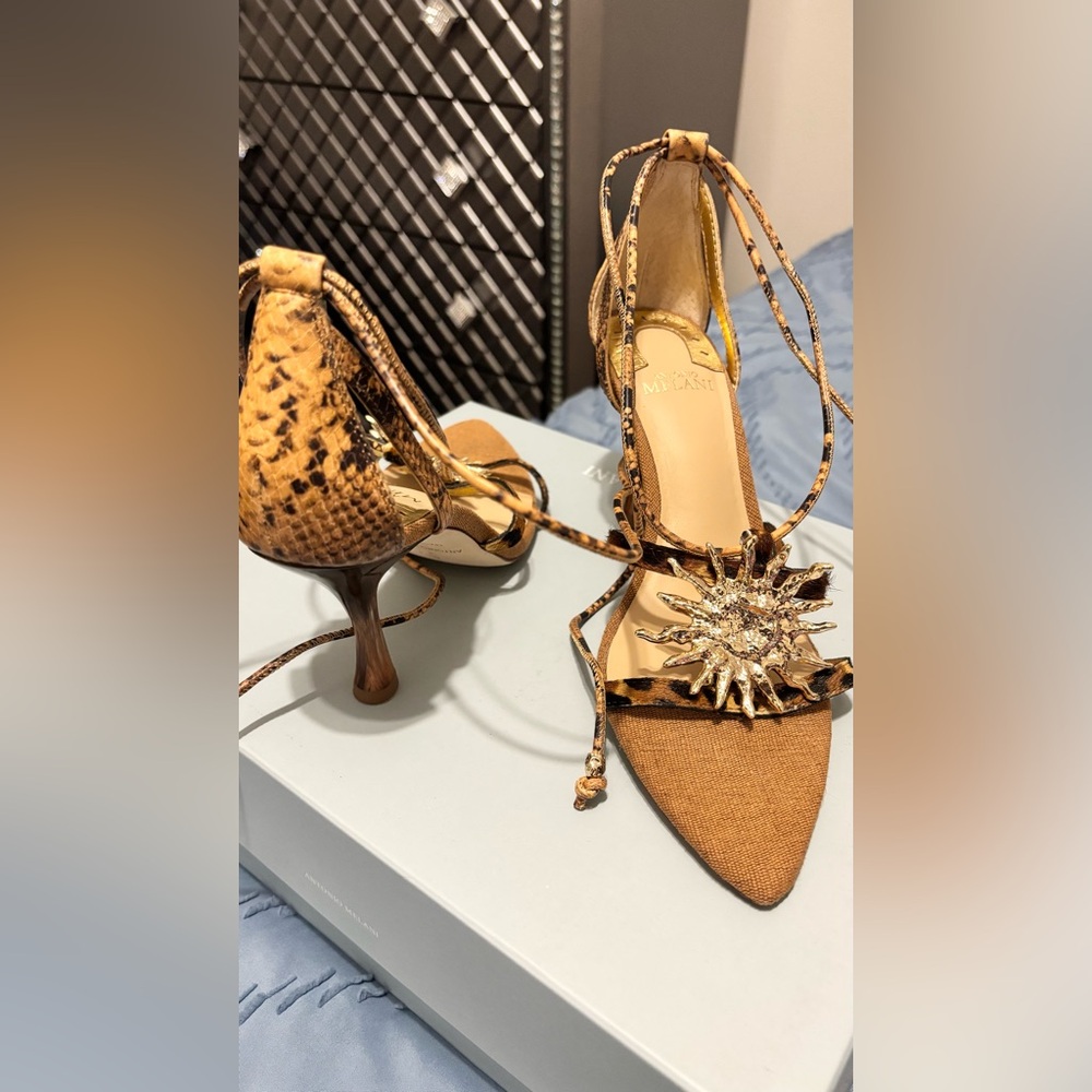 ANTONIO MELANI - Patrice Animal Haircalf Dress Sandal